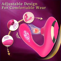 Free Shipping 1pc 2-in-1 Aspirating vibrator Multi-frequency sucking Wearable Jumping egg artificial penis Massage stick masturbator USB charging adult sex toy