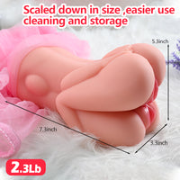 Free Shipping Sex Toy Male Masturbator, Adult Sex Toys with 3D Realistic Textured, Pocket Pussy And Tight Anus Sex Stroker, Sex Doll Adult Sex Toy for Men, Men's Pocket Pussy Blowjob Stroker Anal Play