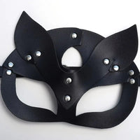 Free Shipping Punk Leather Cat-Ears Mask for Women: Adult Party Accessory, SM Kink Gear, 19.5cm/7.7inch