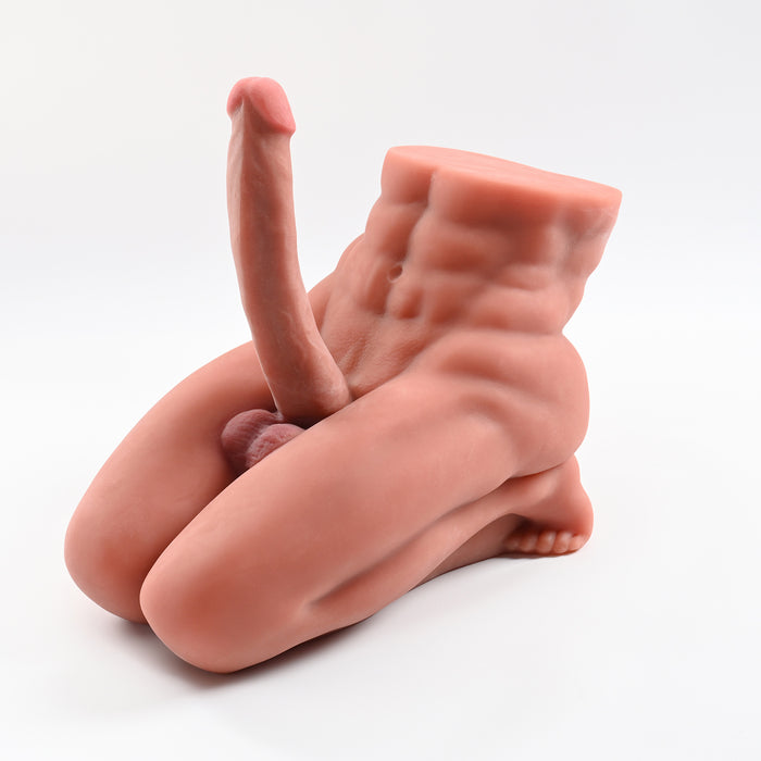 Free Shipping Realistic Male Torso Sex Dolls - Flexible Penis, Huge Penis Torso Dildo, Neutral Masturbator for Women & Gay Couples, Adult Sex Toys