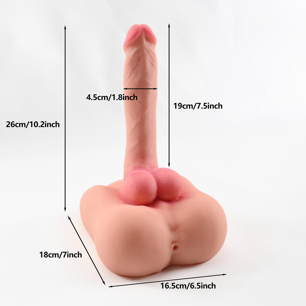 Free Shipping Realistic Male Torso Sex Dolls - Flexible Penis, Huge Penis Torso Dildo, Neutral Masturbator for Women & Gay Couples, Adult Sex Toys