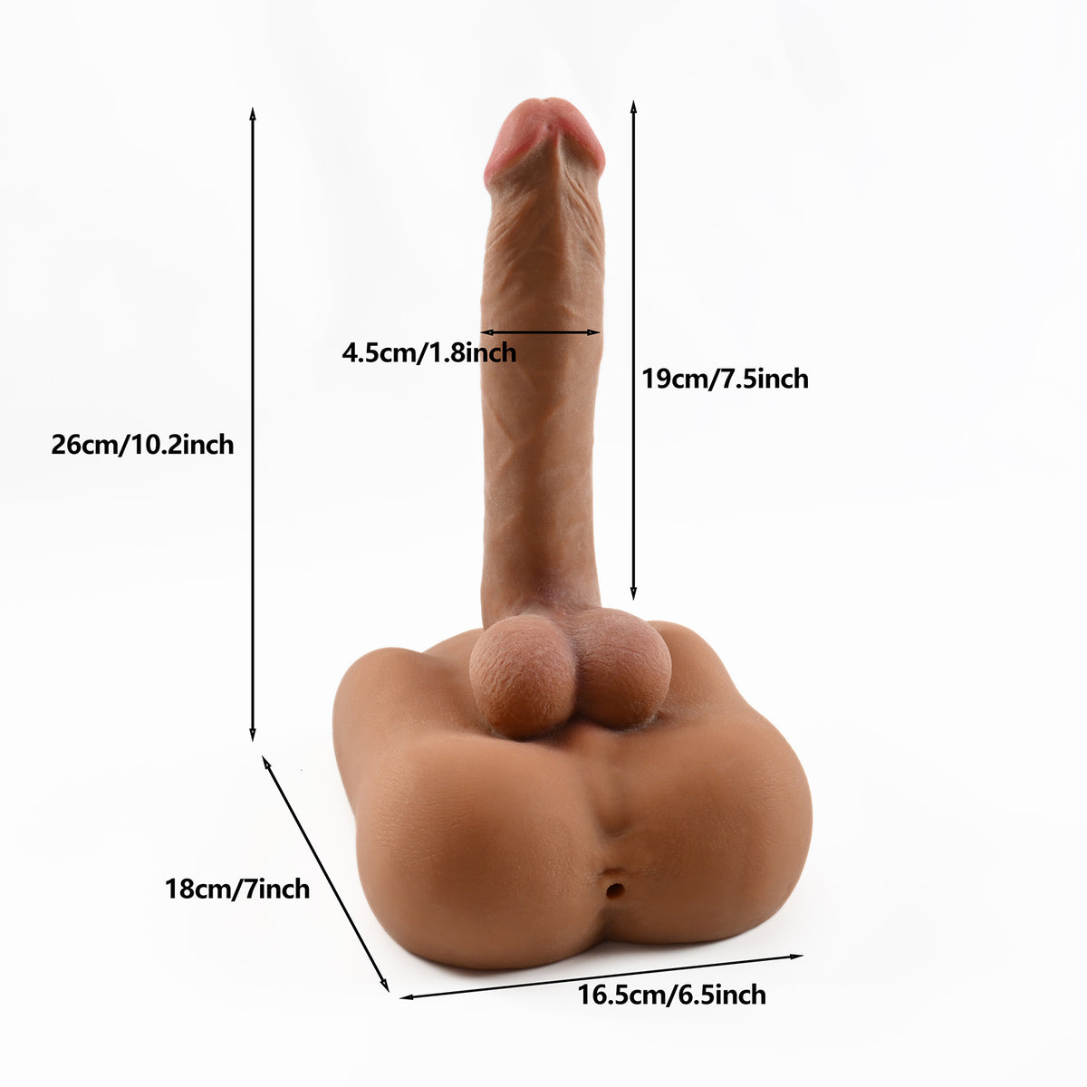 Free Shipping Realistic Male Torso Sex Dolls - Flexible Penis, Huge Penis Torso Dildo, Neutral Masturbator for Women & Gay Couples, Adult Sex Toys