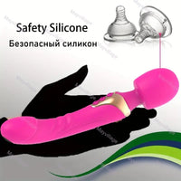 Free Shipping Clitoral Stimulator Anal Butt Plug Dildo G Spot Vibrator Wand with Double 10 Vibrating Modes, Couple Vibrators Sex Toys for Women, Silicone Clit Nipples Wand Massager G-Spot Anus Vagina Stimulators, Female Adult Sex Toy for Men Women Couples