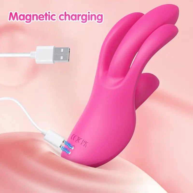 Free Shipping Rechargeable Multi-Motor Vibration Wireless Finger Massager for Women, ALWUP Simulated Finger Stimulator Adult Intimate Sex Toy