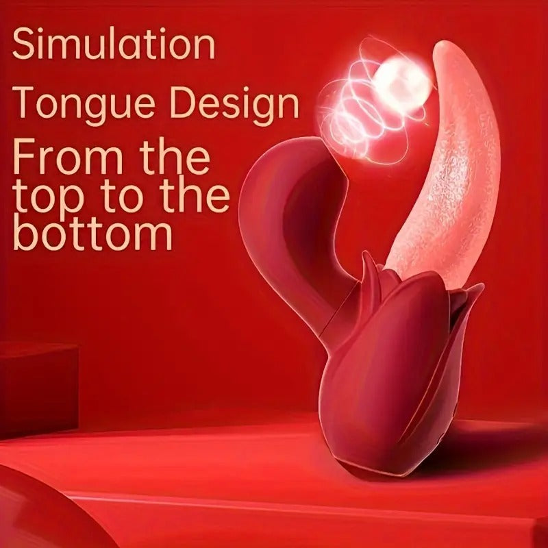 Free Shipping 2 In 1 Lick Suck Vibrators For Women Licking Tongue Clitoris Stimulator G Spot Massager Vagina Sucking Female Pleasure Sex Toys