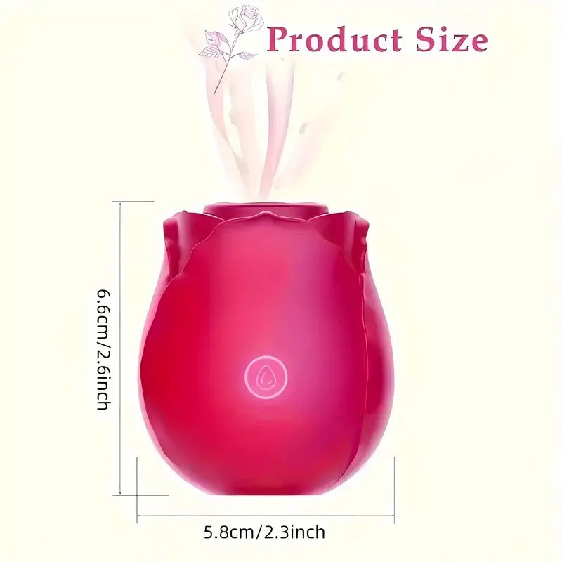 Free Shipping Upgrated Rose Sex Toy Dildo Vibrator: 2-In-1 Rose Sex Stimulator for Women with 10 Sucking & Thrusting Dildo G Spot Vibrators, Adult Sex Toys Clitoral Nipple Suck for Woman Man Couples