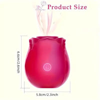 Free Shipping Upgrated Rose Sex Toy Dildo Vibrator: 2-In-1 Rose Sex Stimulator for Women with 10 Sucking & Thrusting Dildo G Spot Vibrators, Adult Sex Toys Clitoral Nipple Suck for Woman Man Couples